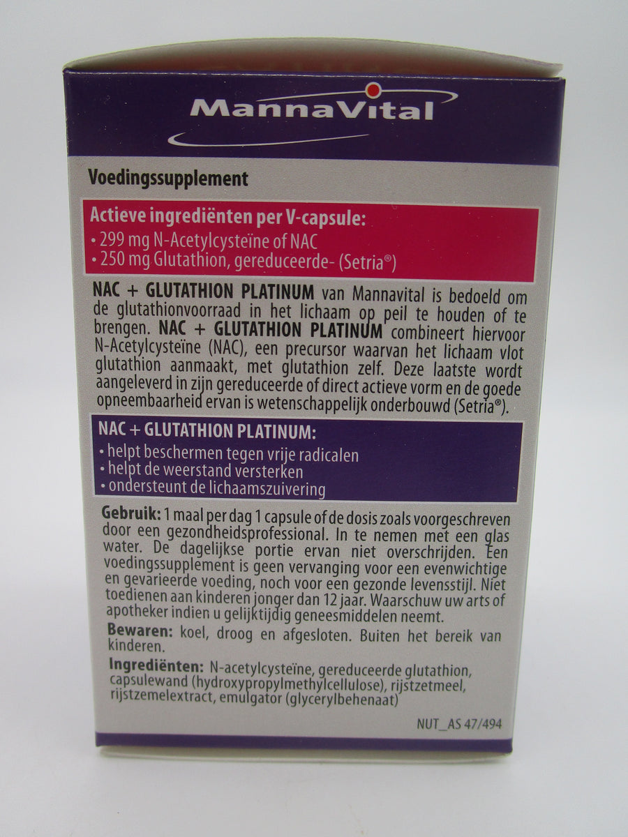 NAC - Glutathion  Natuurwinkel De Moerbei