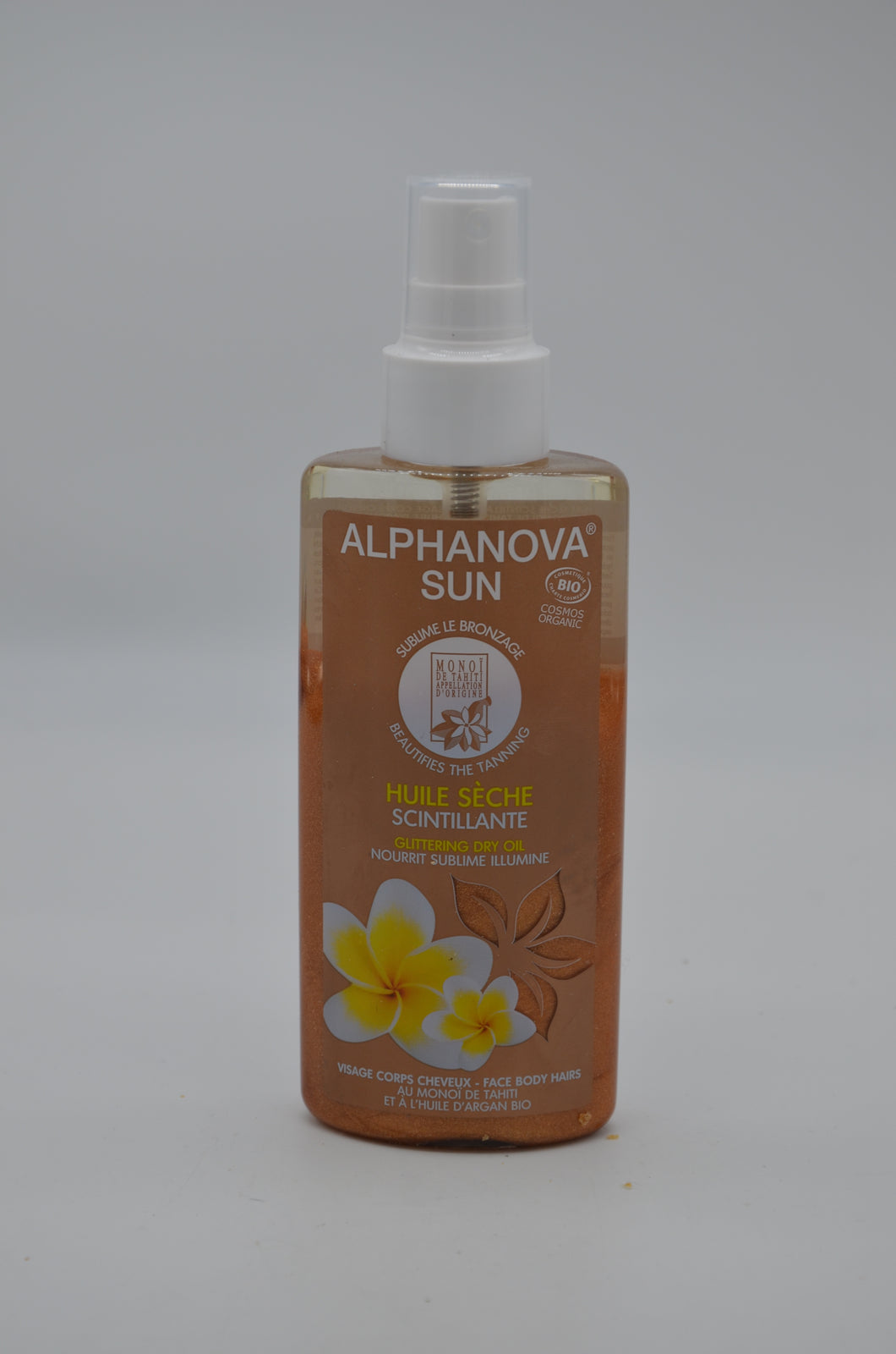 Alphanova spray huile sèche pailletée bio 125 ml