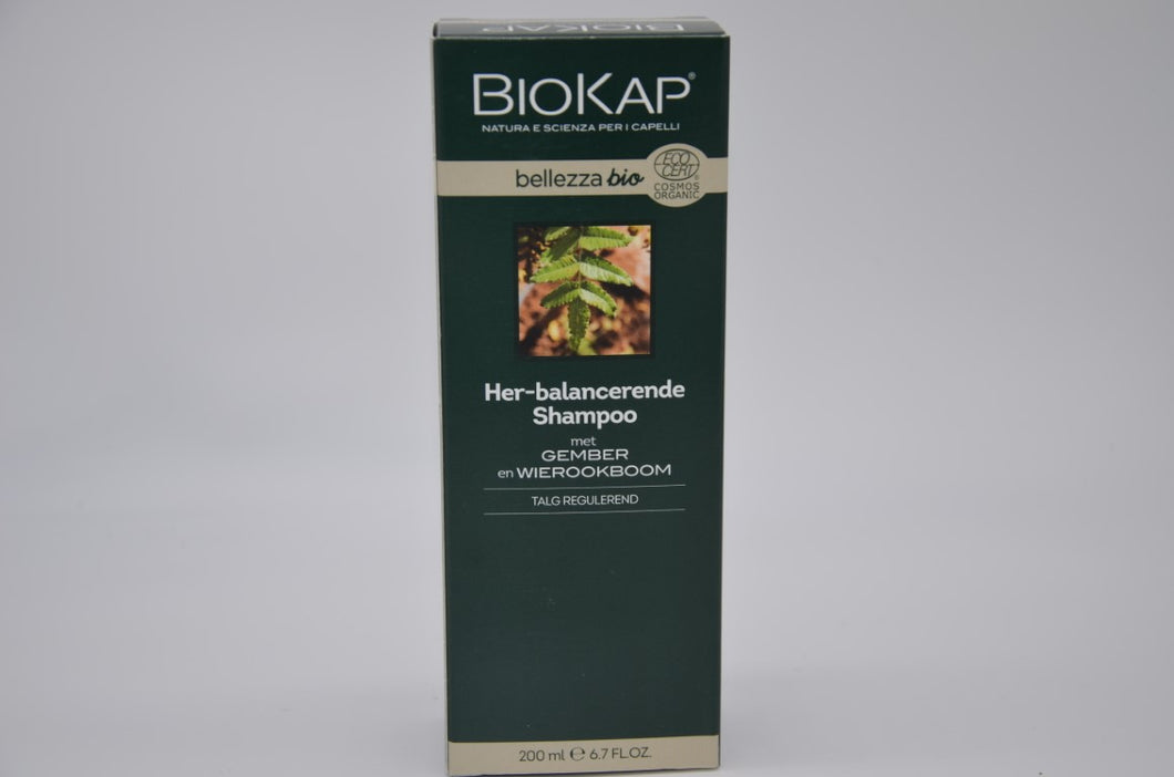 Biokap herbalancerende shampoo gember en wierookboom 200 ml